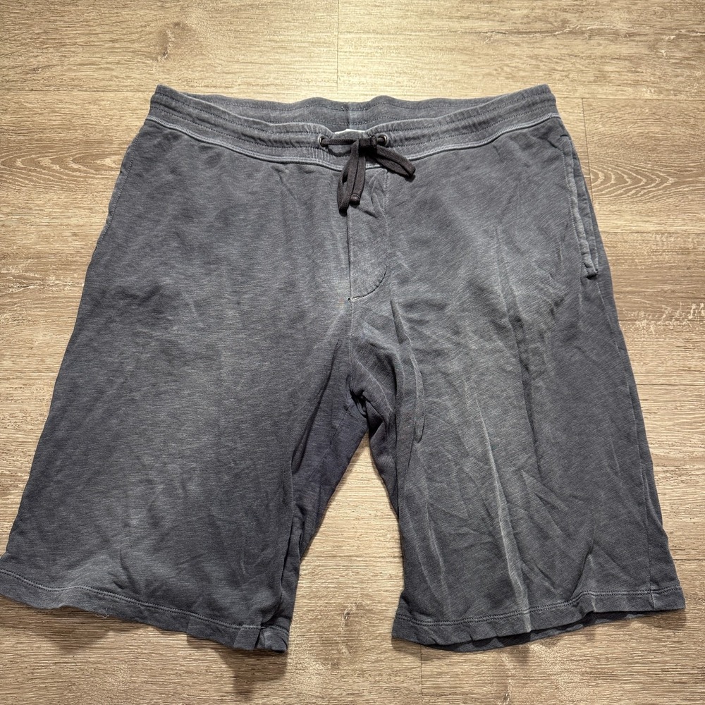 James Perse Shorts Mens 4 XL Blue 11" Sweat Short French Terry Drawstring Casual